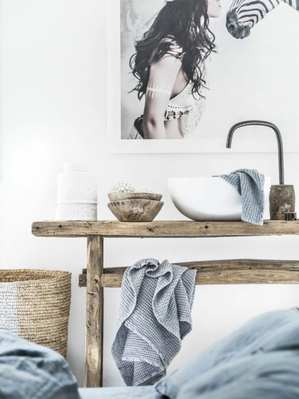 Magic Line Waffle Face Towel in 2 Colors